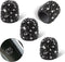 Set of 4 Rhinestone Tire Valve Stem Caps Bling Car Accessory Compatible with Universal Wheel Air Stem Valve Black...