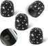 Set of 4 Rhinestone Tire Valve Stem Caps Bling Car Accessory Compatible with Universal Wheel Air Stem Valve Black...