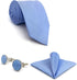 S&W SHLAX&WING Ties for Men Necktie Set with Pocket Square Cufflinks Hanky XL 12...