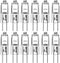 G4 Halogen T3 20 Watt 280lm G4 Bi-Pin Bulb AC/DC12 Volt for Under Cabinet Puck Light, Chandeliers, Track Lighting,20W 12V Warm White 2700K (12 Pac...