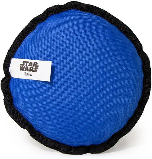 Buckle-Down Dog Toy, Star Wars, Ballistic Squeaker The Mandalorian Child Chibi Carriage Pod Pose Blue 8" x 8"...