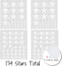 Stars Wall Decals Peel and Stick for Kids, Baby Bedroom Nursery and Living Room, Tribal TeePees Vinyl Wall Stickers Decor (White)...