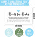 Hadley Designs 25 Books For Baby Shower Request Cards - Blue Baby Shower Invitation Inserts, Book Request Baby Shower Guest Book Alternative, Brin...