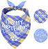 Dog Birthday Bandana Small Reversible Multi Size Offered for Dog Birthday Boy, Dog Birthday Party Supplies for XSmall to Medium Pets cats...