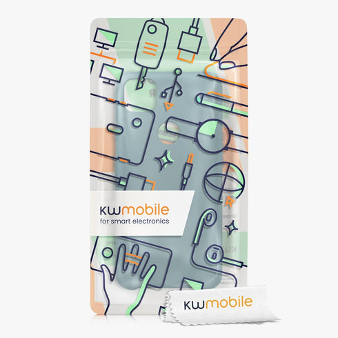 kwmobile Case Compatible with Google Pixel 4a Case - TPU Silicone Phone Cover with Soft Finish - Arctic Night...