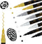 Acrylic Paint Pens White Paint Markers Metallic for Rock Fabric Wood Glass Canvas Ceramic, 5 White 4 Black 3 Gold & 3 Silver, Water Based Ink...