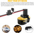 Power Wheel Adapter with Fuse & Switch, Secure Battery Adapter for Dewalt 18V XRP Lithium Battery, with 12 Gauge Wire, Good Power Convertor for DI...