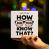 Hygge Games How did You Know That? – Trivia Party Game, White...