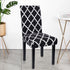 YIMEIS Dining Room Chair Covers Set of 2, Washable Kitchen Seat Protector, Removable Printed Stretchable Parsons Chair Slipcover for Room, Office,...