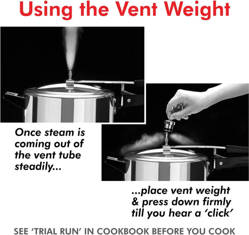 Hawkins Whistle Vent Weight for Stainless Steel and Bigboy Pressure Cooker, 1.5 Liter to 22 Litre...