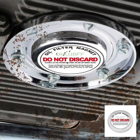Universal Oil Filter Magnet Protect Our Performance Engine Fit - Most Cars and Trucks...