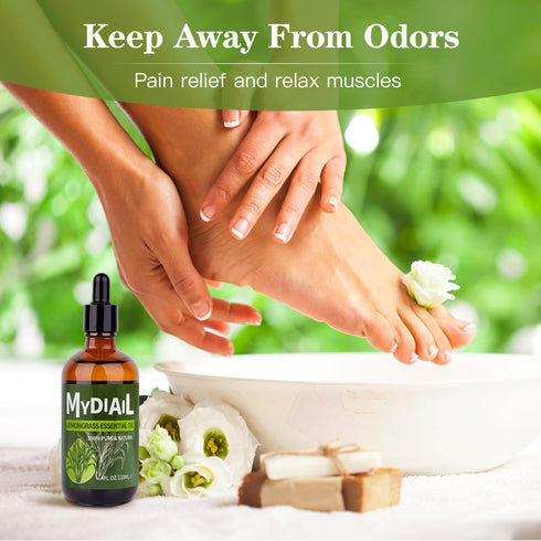 Lemongrass Essential Oil 4oz Pure Lemongrass Oil Natural Undiluted Essential Oil for Humidifier, Diffuser, Massage, Home Cleaning, Skin & Hair Car...