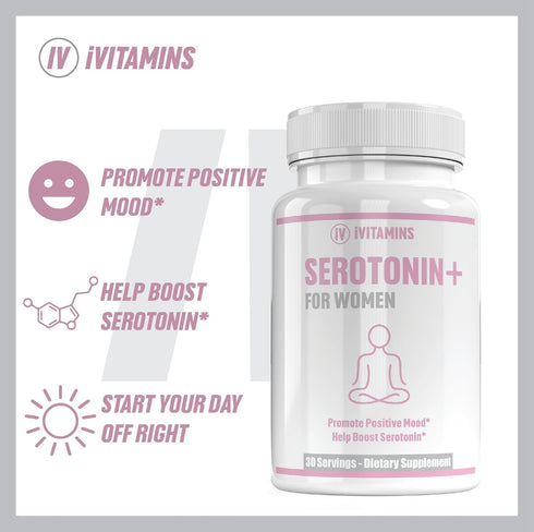 Serotonin Supplements for Women - Supports Healthy Serotonin Levels, Improves Mood, & More - Serotonin Supplement - Mood Support Supplement - Mood...