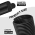 25FT Backer Rod 1/2 Inch Diameter Foam Caulk Concrete Expansion Joint Filler Black Rubber Caulk Saver Weather Stripping Concrete Filler Rope for G...