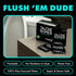DUDE Wipes - On-The-Go Flushable Wipes - 1 Pack, 30 Wipes - Mint Chill Extra-Large Individually Wrapped Adult Wet Wipes - Eucalyptus & Tea Tree Oi...