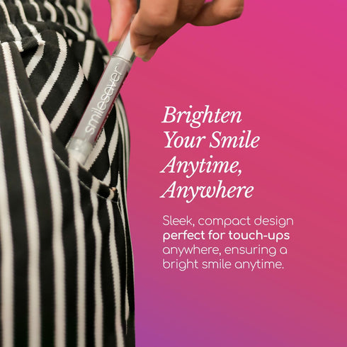 Smilesaver Peroxide-Free Teeth Whitening Pen - Long-Lasting Tooth-Sensitive Formula for Stain Removal and Brighter Enamel...