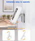 Waterproof Shower Phone Holder with 360° Rotation, Angle Adjustable, Enhanced Sound Quality, Wall Mounted Phone Holder for Bathroom Mirror Bathtub...