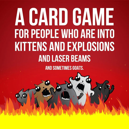 Exploding Kittens Original Edition - Hilarious Game for Family Game Night - Funny Card Games for Ages 7 and Up - 56 Cards - 2-5 Players - 15 Minut...