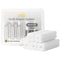 IXO Square-Shaped Aligner Seater Chewies for Invisalign Trays - 5-Pack, Unscented, Storage Case...