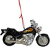 Black Motorcycle With Flames Resin Hanging Christmas Ornament...