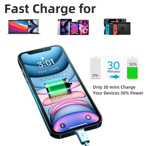 20 ft USB C Cable, C to C Cable Fast Charging (1 Pack),60W(3A) 480Mbps Compatible with iPhone 15/15 Pro/15 Plus/15 Pro Max, iPad Mini 6/ Pro 2021,...