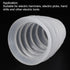 uxcell 5 Pcs Rubber Drill Dust Cover Collector, for Electric Hammer Impact Drill Ash Bowl, Device Tool Accessories, White...