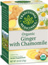 Traditional Medicinal Organic Ginger with Chamomile Tea - 16 Bags...