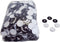 Square Deal Recordings & Supplies (25) Black Adhesive Backed Spider CD/DVD Hubs (Rosettes) - For Gluing into a Chubby CD Jewel Box To Increase Cap...