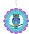 Metal Owl Wind Spinner, 12 inch Hanging Wind Spinner for Indoor/Outdoor Décor, Kinetic Yard Art Owl Gifts for Women Mom Grandma Wife...