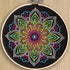 Leisure Arts Embroidery Kit 6" Neon Mandala- cross stitch kits for beginners - embroidery kit for beginners - embroidery kits for adults - embroid...