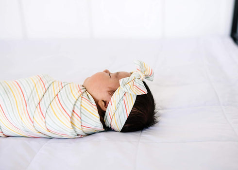Copper Pearl Large Premium Knit Baby Swaddle Receiving Blanket Rainee...