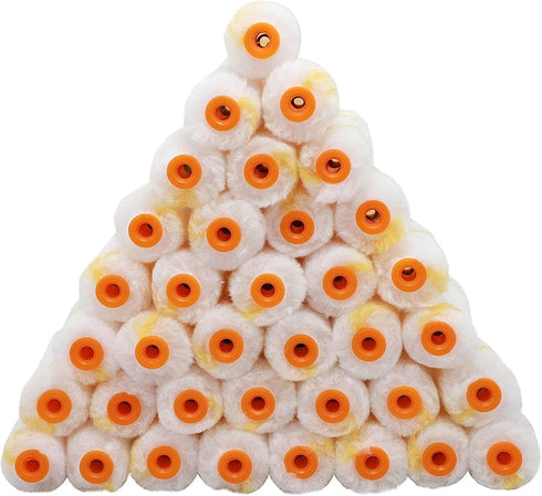 Juvale 36 Pack Mini Paint Roller Covers, Supplies, Roller Brush (4 in)...