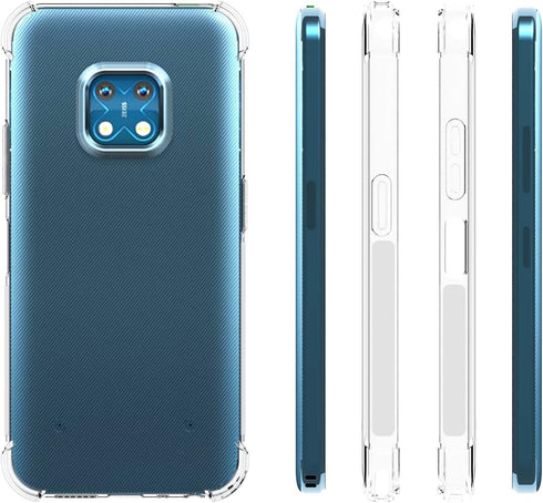 Case for Nokia XR20 Clear Crystal Soft TPU Four Corners Bumper Protect Camera Protective Cover Transparent Phone Case...