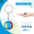 Junkin 80 Pcs Earth Day Globe Keychains Kids Earth Keyrings Planet Key Chains with Globe for Keys Birthday Party Favors Children (World Map)...