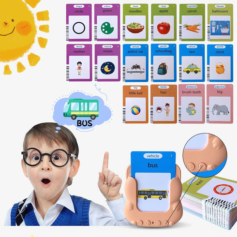 Talking Flash Cards Toddler Toys,Kids Toddler Flash Cards with 224/510 Sight Words,Montessori Toys,Bilingual English-Spanish?Learning Educational ...