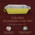 KitchenDance Disposable Aluminum Closable Loaf Pan with Plastic Lids, 2 Pounds, Gold, 1850P...