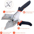 Replaceable blade Miter Shears Handheld, Multifunctional Trunking Shears for Angular Cutting of Moulding and Trim, Adjustable at 45 to 135 Degree,...