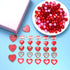 Urwomin 249 Pieces Valentine's Day Beads Jewelry Making for Necklace Bracelet Love Heart Charms Rhinestone Red Beads Assortments for Women Girls D...