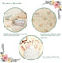 3 Pcs Cotton Quilted Makeup Bag Set, Floral Cotton Cosmetic Bag, Cute Makeup Bag, Aesthetic Toiletry Travel Organizer Bag for Women Girls (A)...