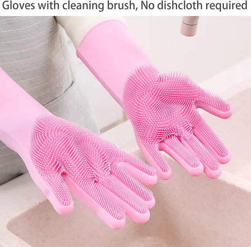 Dishwashing Gloves Kitchen Dishwashing Gloves Magic Gloves Dishwashing Brush...