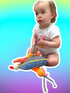 Ollie The Oddball Oddbird Plush Hanging Musical Pull Activity Toy Gender Neutral Fun Funky Cool Baby Toddler Sensory Gift...