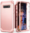IDweel Galaxy S10 Case for Women Girls, 3 in 1 Shockproof Slim Hybrid Heavy Duty Protection, Hard PC Cover Soft Silicone Bumper Full Body Case, Ro...