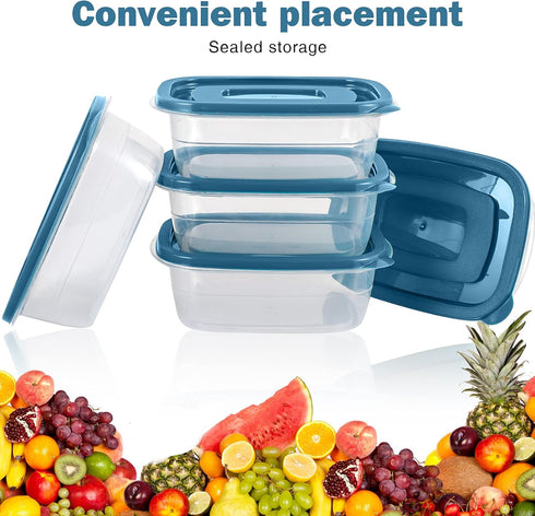 5PCS Small Food Storage Containers,Freezer Microwave safe,Food Container Sets,BPA Free Plastic Meal Prep Containers & Kitchen Set,Lunch Containers...