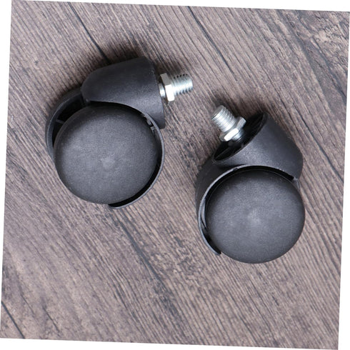 Casters 2 Pcs 2 Wheels for Office Chair Swivel Computer Chair Wheels Wheel with Screw 360 Degree Wheels Replacement Wheelchair Wheels Black PC Whe...