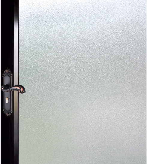 DUOFIRE Privacy Window Film Natural Frosted Glass Film Static Cling Glass Film No Glue Anti-UV Window Sticker Non Adhesive for Privacy Office Meet...