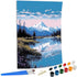 SKRYUIE Paint by Numbers Snowy Mountain for Adults, Acrylic Oil Painting by Numbers Kits Landscapes for Beginner with Paintbrushes Brushes Paintwo...