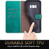 SUANPOT for Samsung Galaxy S8 5.8"(Non S8+ 6.2") with RFID Blocking Leather Wallet case Credit Card Holder, Flip Folio Book Phone case Shockproof ...