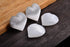 AMOYSTONE Selenite Crystal Hearts of Palm Worry Stone Crystal and Healing Stones Home Decoration 2PCS...