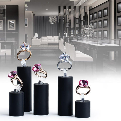 Oirlv Acrylic Jewelry Display Stand Ring Showcase Display Holder (7 PCS Rings Stand)...