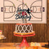 Basketball Happy 10th Birthday Cake Topper 10 Ten Years Old Basketball Player Scene Cake Decoration Sport Theme Tenth Birthday Party Event Supplie...